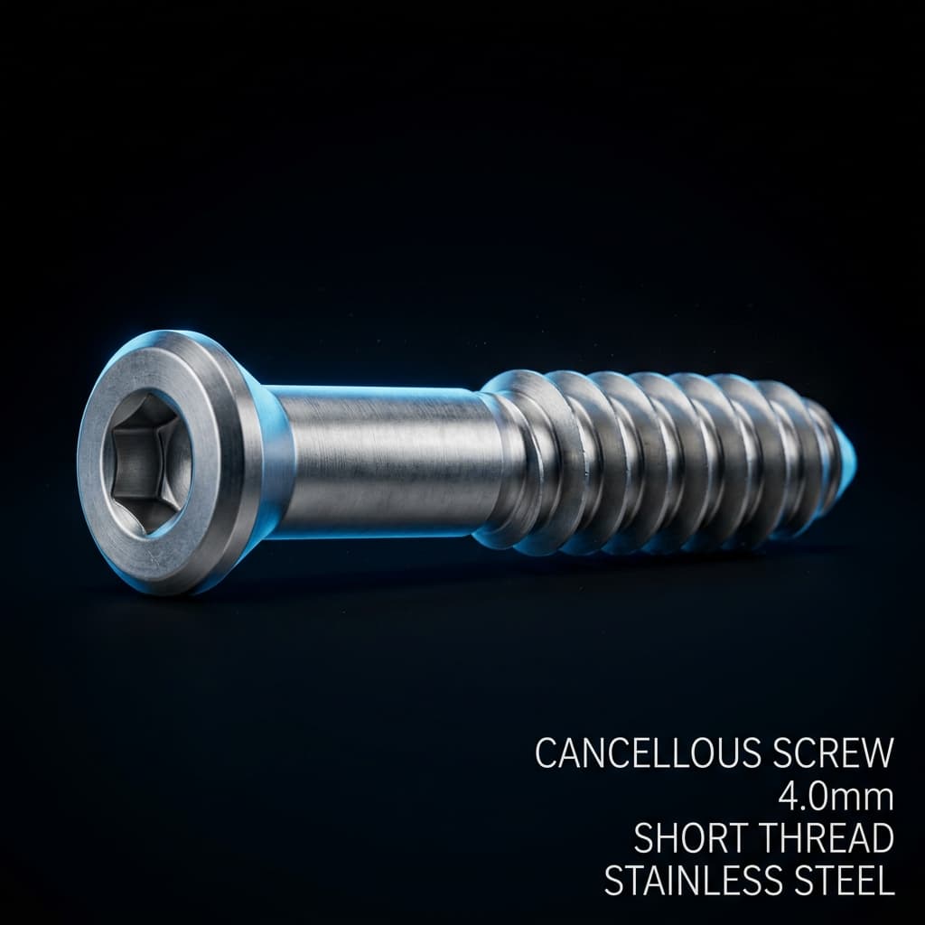 4.0mm Cancellous Screw Short Thread