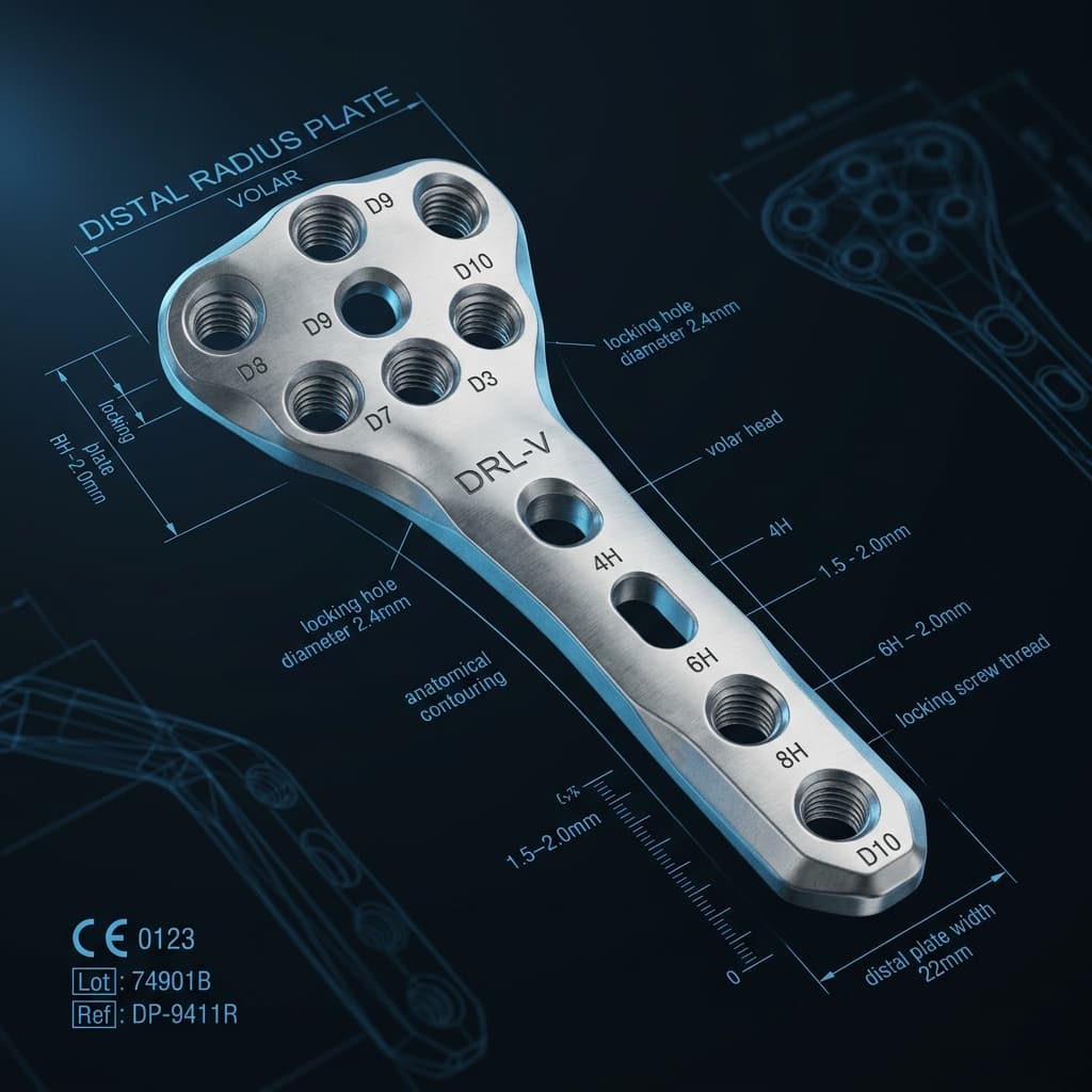 Variabilis 2.4mm Multi-Angle Distal Radial Plate, Volar (Right)